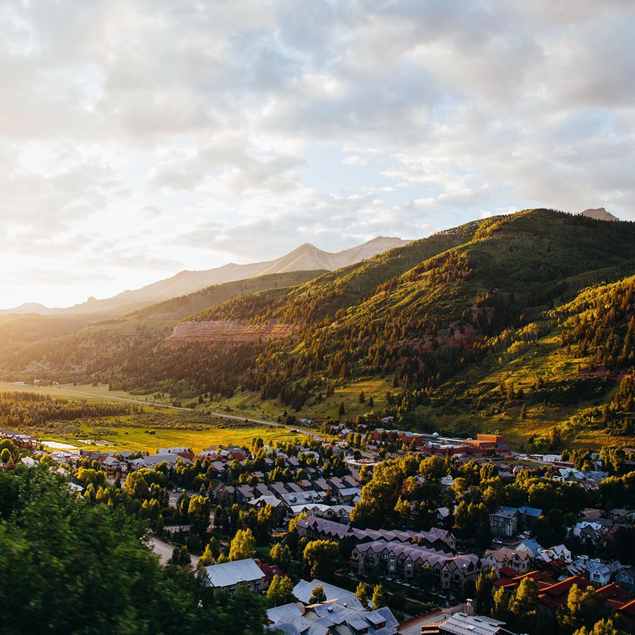 A town landscape