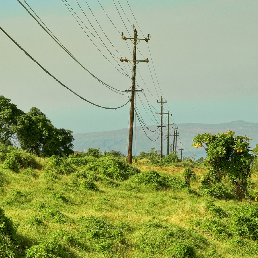 A photo of the Helping Hawai'i transition to 100% clean, renewable energy project